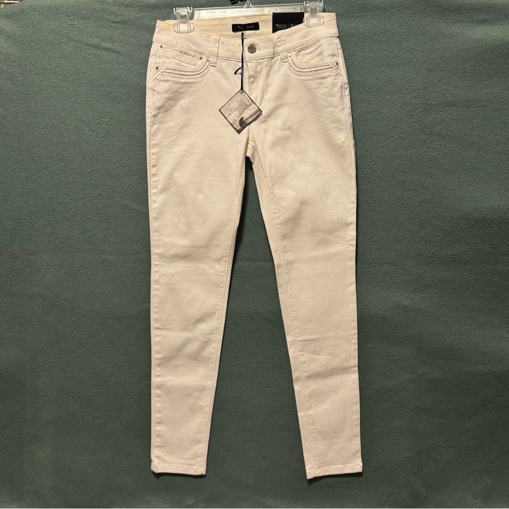 White House Black Market Womens Skinny Jeans St Honore Size 2R Slim Ankle Preppy